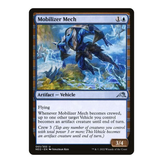 Mobilizer Mech (NEO) #65 Uncommon Kamigawa: Neon Dynasty Magic: The Gathering: 2022
