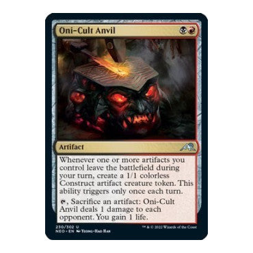 Oni-Cult Anvil (NEO) #230 Uncommon (Lightly Played) Kamigawa: Neon Dynasty Magic: The Gathering: 2022