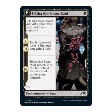 Okiba Reckoner Raid (NEO) #117 Common Kamigawa: Neon Dynasty Magic: The Gathering: 2022