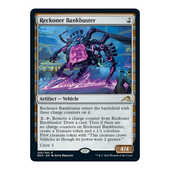 Reckoner Bankbuster (NEO) #255 Rare (Lightly Played) Kamigawa: Neon Dynasty Magic: The Gathering: 2022