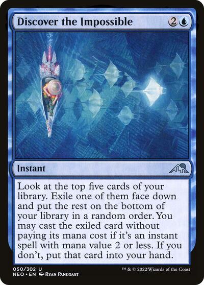 Discover the Impossible (NEO) #50 Uncommon Kamigawa: Neon Dynasty Magic: 2022
