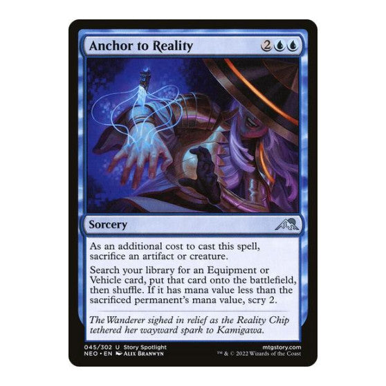 Anchor to Reality (NEO) #45 Uncommon (Lightly Played) Kamigawa: Neon Dynasty Magic: The Gathering: 2022