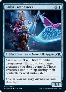 Saiba Trespassers (NEO) #77 Common (Lightly Played) Kamigawa: Neon Dynasty Magic: The Gathering: 2022