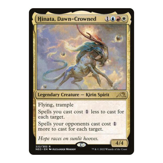 Hinata Dawn Crowned (NEO) #222 Rare Kamigawa: Neon Dynasty Magic: The Gathering: 2022
