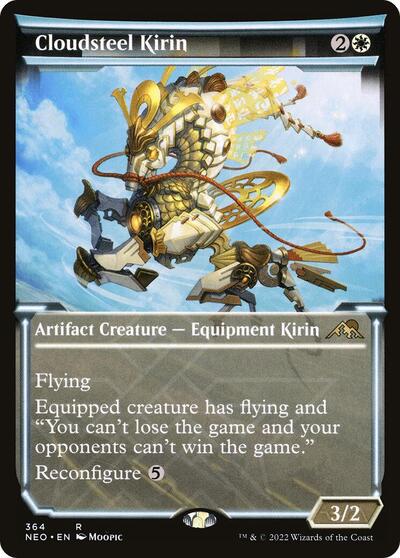 Cloudsteel Kirin Showcase (NEO) #364 Rare Kamigawa: Neon Dynasty Magic: The Gathering: 2022