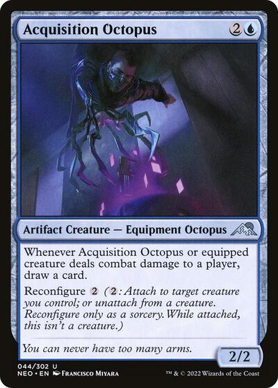2022 Magic: Kamigawa: Neon Dynasty (NEO) - Acquisition Octopus (#44, Uncommon) (Lightly Played)