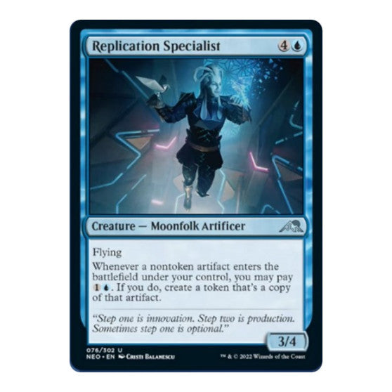 Replication Specialist (NEO) #76 Uncommon Kamigawa: Neon Dynasty Magic: The Gathering: 2022