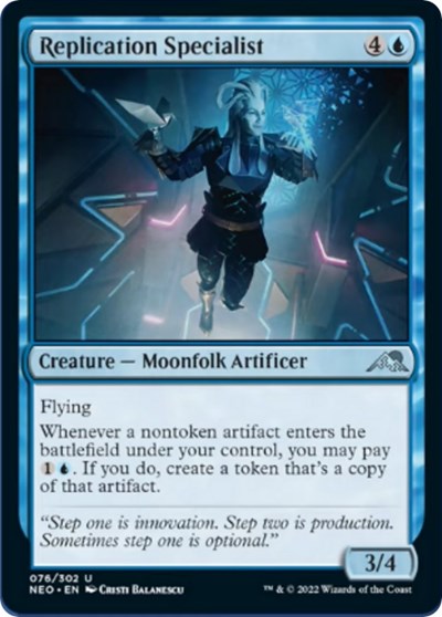 2022 Magic: Kamigawa: Neon Dynasty (NEO) - Replication Specialist (#76, Uncommon) (Lightly Played)