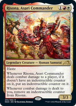 Risona Asari Commander (NEO) #233 Rare (Lightly Played) Kamigawa: Neon Dynasty Magic: The Gathering: 2022