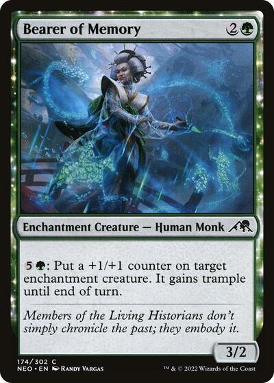 Bearer of Memory (NEO) #174 Common Kamigawa: Neon Dynasty Magic: The Gathering: 2022