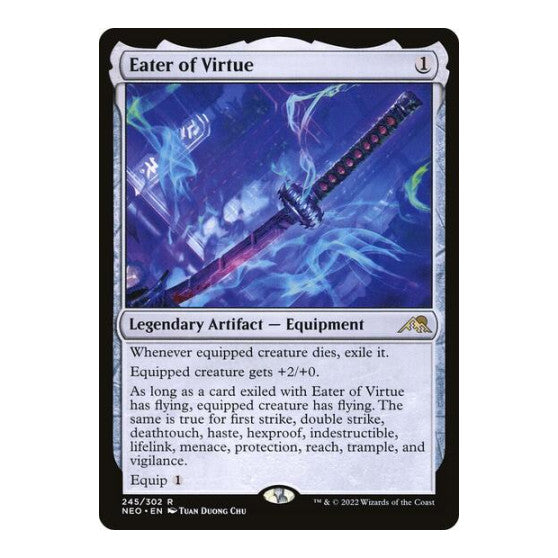 Eater of Virtue (NEO) #245 Rare Kamigawa: Neon Dynasty Magic: The Gathering: 2022