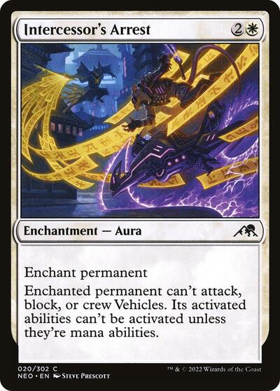 2022 Magic: Kamigawa: Neon Dynasty (NEO) - Intercessors Arrest (#20, Common) (Lightly Played)