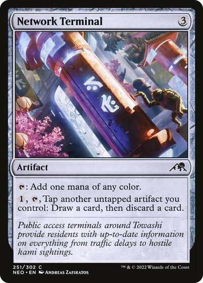 Network Terminal (NEO) #251 Common (Lightly Played) Kamigawa: Neon Dynasty Magic: The Gathering: 2022