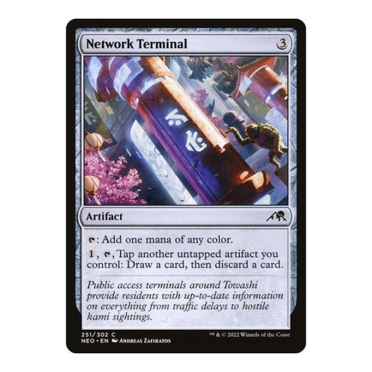 Network Terminal (NEO) #251 Common Kamigawa: Neon Dynasty Magic: The Gathering: 2022