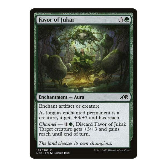 Favor of Jukai (NEO) #184 Common Kamigawa: Neon Dynasty Magic: The Gathering: 2022