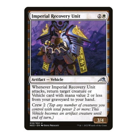 Imperial Recovery Unit (NEO) #18 Uncommon Kamigawa: Neon Dynasty Magic: The Gathering: 2022