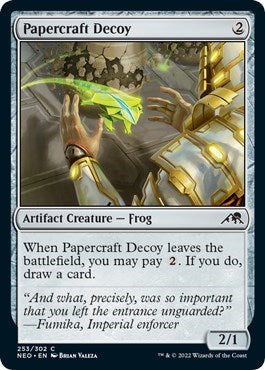 Papercraft Decoy (NEO) #253 Common (Lightly Played) Kamigawa: Neon Dynasty Magic: The Gathering: 2022