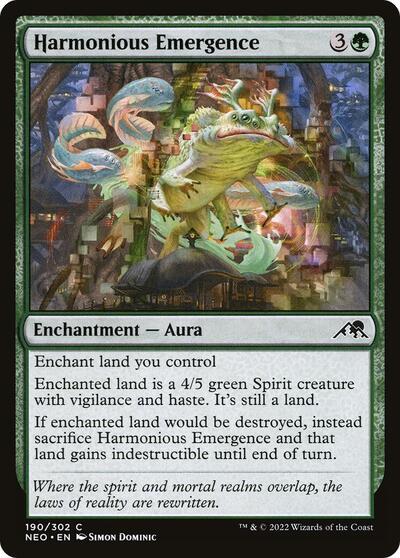 Harmonious Emergence (NEO) #190 Common Kamigawa: Neon Dynasty Magic: The Gathering: 2022