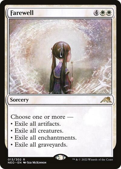 Farewell (NEO) #13 Rare (Foil Near Mint) Kamigawa: Neon Dynasty Magic: The Gathering: 2022
