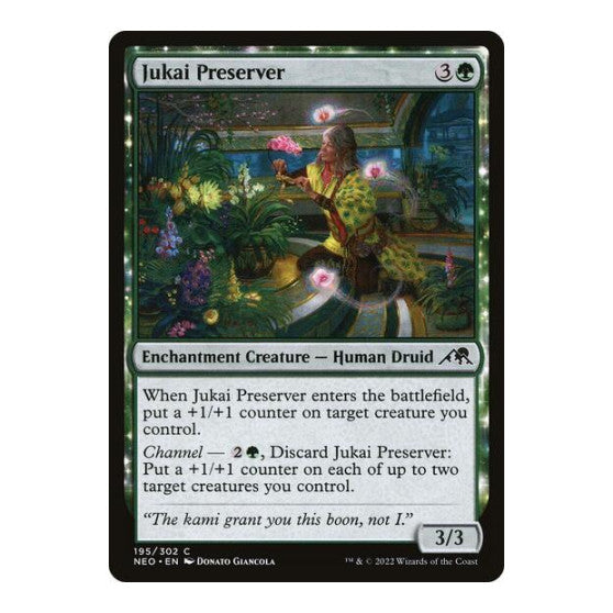 Jukai Preserver (NEO) #195 Common (Lightly Played) Kamigawa: Neon Dynasty Magic: The Gathering: 2022
