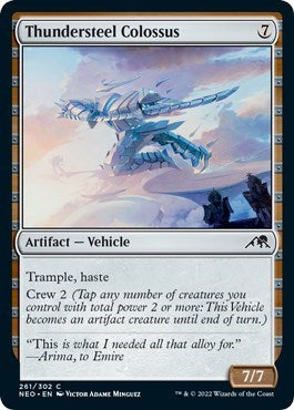 Thundersteel Colossus (NEO) #261 Common (Lightly Played) Kamigawa: Neon Dynasty Magic: 2022