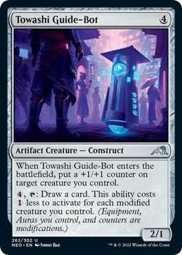 Towashi Guide Bot (NEO) #262 Uncommon (Lightly Played) Kamigawa: Neon Dynasty Magic: 2022
