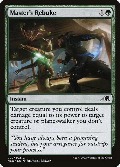 Masters Rebuke (NEO) #202 Common Kamigawa: Neon Dynasty Magic: The Gathering: 2022