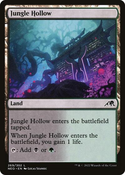 Jungle Hollow (NEO) #269 Land Kamigawa: Neon Dynasty Magic: 2022