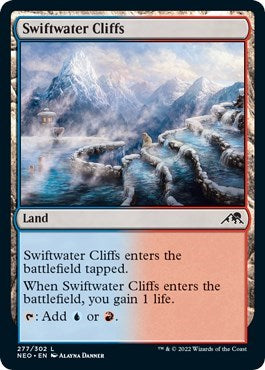 Swiftwater Cliffs (NEO) #277 Land Kamigawa: Neon Dynasty Magic: 2022
