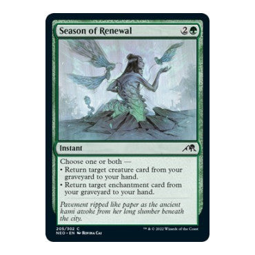 Season of Renewal (NEO) #205 Common Kamigawa: Neon Dynasty Magic: The Gathering: 2022