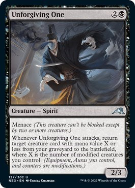 Unforgiving One (NEO) #127 Uncommon (Lightly Played) Kamigawa: Neon Dynasty Magic: 2022