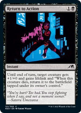 2022 Magic: Kamigawa: Neon Dynasty (NEO) - Return to Action (#121, Common) (Lightly Played)