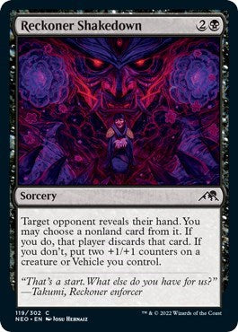 2022 Magic: Kamigawa: Neon Dynasty (NEO) - Reckoner Shakedown (#119, Common)