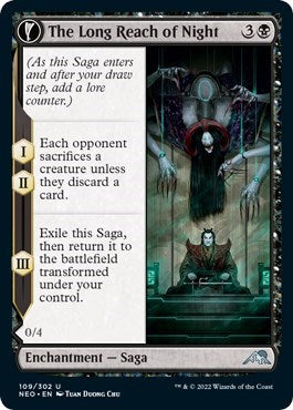 The Long Reach of Night (NEO) #109 Uncommon (Lightly Played) Kamigawa: Neon Dynasty Magic: 2022