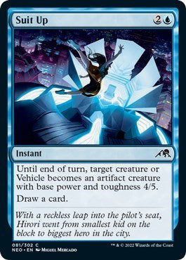 Suit Up (NEO) #81 Common Kamigawa: Neon Dynasty Magic: The Gathering: 2022