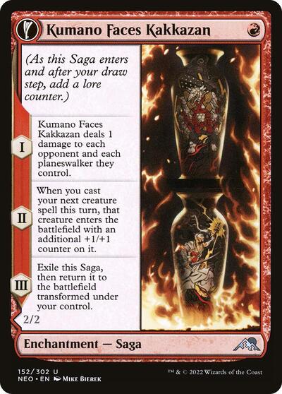 Kumano Faces Kakkazan (NEO) #152 Uncommon (Lightly Played) Kamigawa: Neon Dynasty Magic: The Gathering: 2022