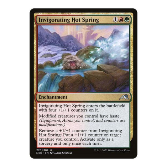 Invigorating Hot Spring (NEO) #223 Uncommon (Lightly Played) Kamigawa: Neon Dynasty Magic: The Gathering: 2022