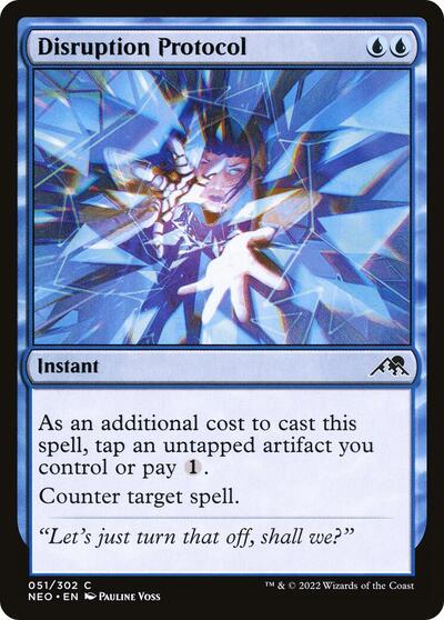 Disruption Protocol (NEO) #51 Common Kamigawa: Neon Dynasty Magic: The Gathering: 2022
