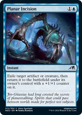 Planar Incision (NEO) #72 Common (Lightly Played) Kamigawa: Neon Dynasty Magic: The Gathering: 2022