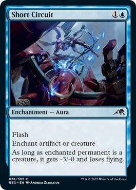 Short Circuit (NEO) #78 Common (Lightly Played) Kamigawa: Neon Dynasty Magic: 2022