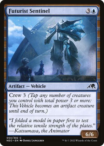 Futurist Sentinel (NEO) #54 Common Kamigawa: Neon Dynasty Magic: The Gathering: 2022