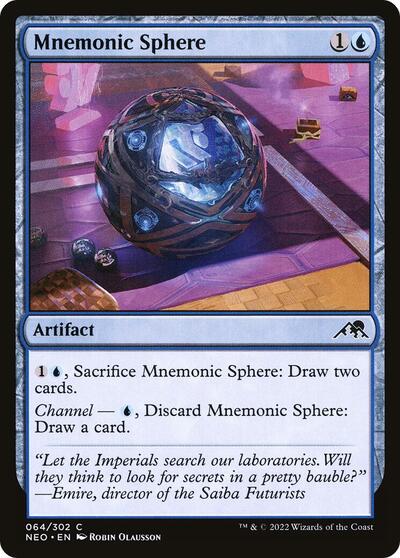 Mnemonic Sphere (NEO) #64 Common Kamigawa: Neon Dynasty Magic: The Gathering: 2022
