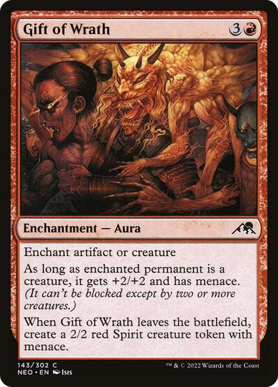 Gift of Wrath (NEO) #143 Common (Lightly Played) Kamigawa: Neon Dynasty Magic: 2022