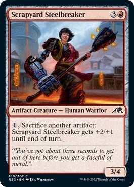 Scrapyard Steelbreaker (NEO) #160 Common (Lightly Played) Kamigawa: Neon Dynasty Magic: The Gathering: 2022