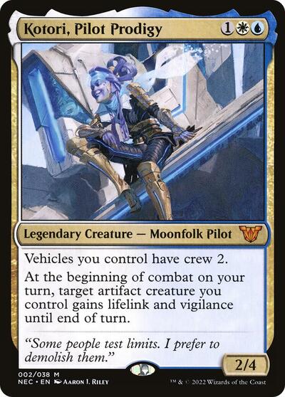 Kotori Pilot Prodigy (NEC) #2 Mythic Rare (Near Mint) Commander: Kamigawa: Neon Dynasty Magic: The Gathering: 2022