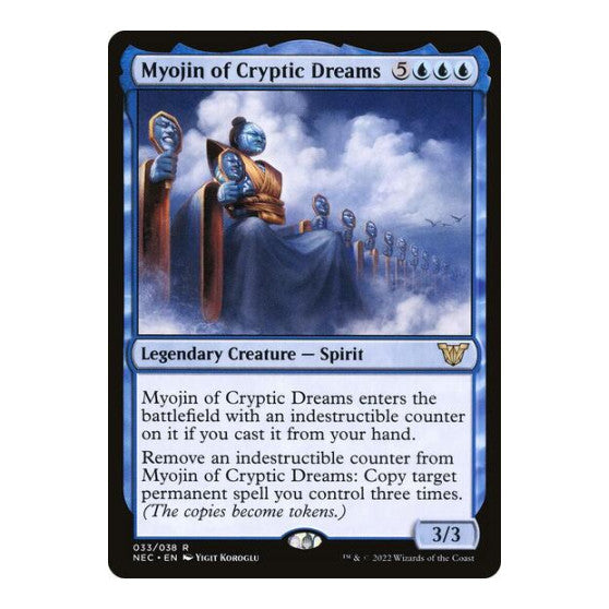 Myojin of Cryptic Dreams (NEC) #33 Rare (Damaged) Commander: Kamigawa: Neon Dynasty Magic: The Gathering: 2022