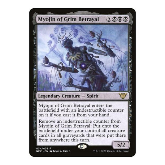 Myojin of Grim Betrayal (NEC) #34 Rare (Lightly Played) Commander: Kamigawa: Neon Dynasty Magic: The Gathering: 2022