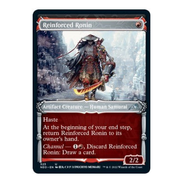 Reinforced Ronin Showcase (NEO) #323 Uncommon (Foil Lightly Played) Kamigawa: Neon Dynasty Magic: The Gathering: 2022