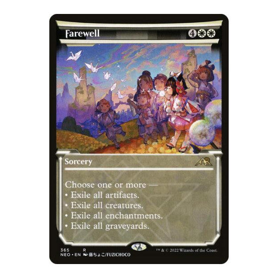 Farewell (Showcase) (NEO) #365 Rare (Foil Lightly Played) Kamigawa: Neon Dynasty Magic: The Gathering: 2022