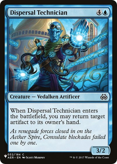 Dispersal Technician (LIST) #AER-32 Common (Lightly Played) The List Reprints Magic: The Gathering: 2026